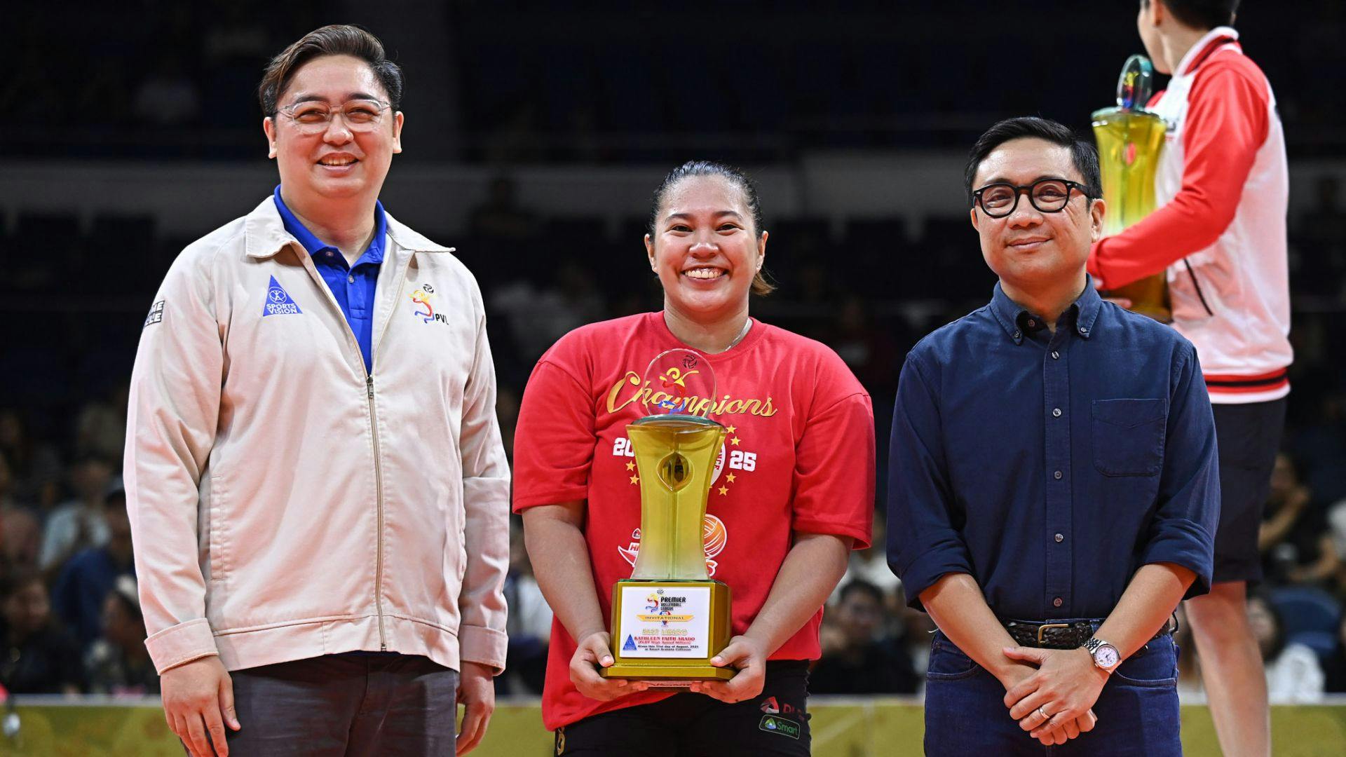 Kath Arado admits surprise at being first libero to be named PVL Finals MVP